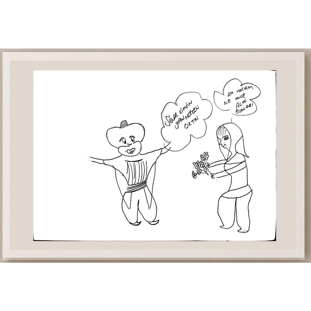 Büşra Aydoğdu 29x21cm Orijinal Karikatür BOD01323