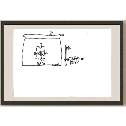 Ömer Özbek 29x21cm Orijinal Karikatür BOD01324