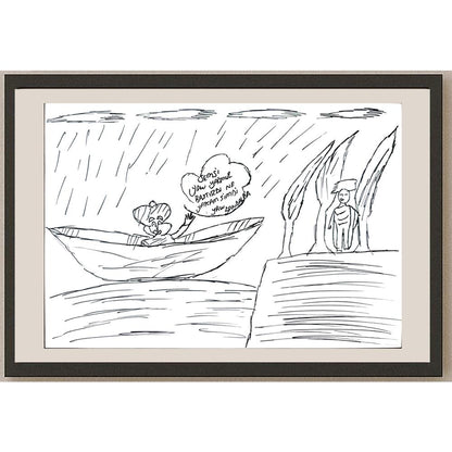 Cemre Demir 29x21cm Orijinal Karikatür BOD01325