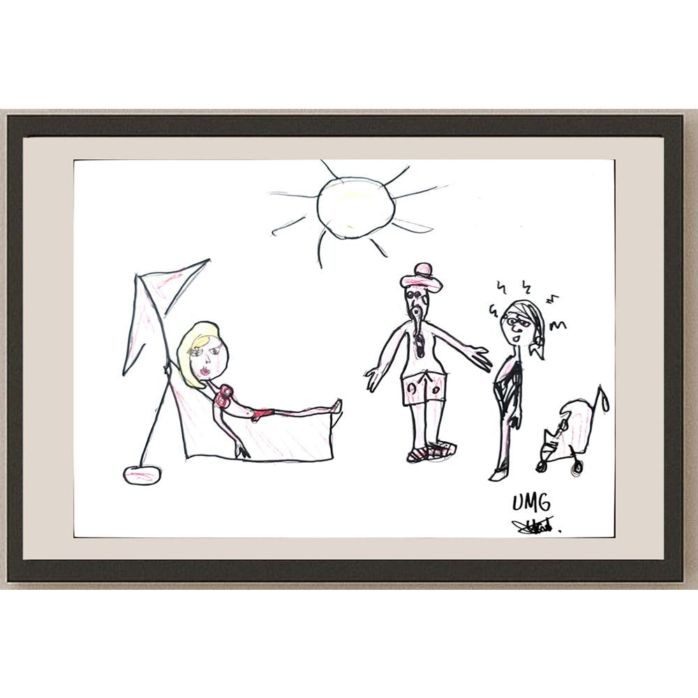 Ufuk Mergen 29x21cm Orijinal Karikatür BOD01326