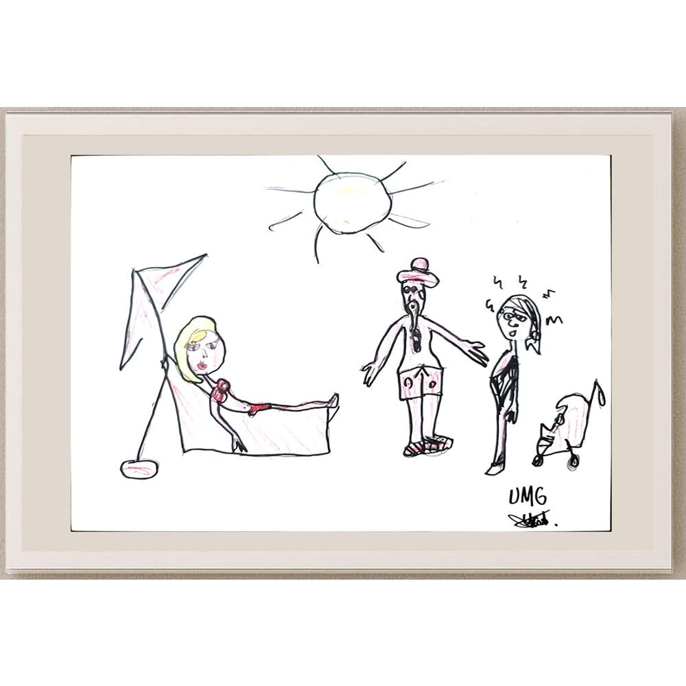 Ufuk Mergen 29x21cm Orijinal Karikatür BOD01326