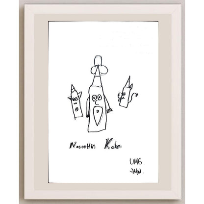 Ufuk Mergen 29x21cm Orijinal Karikatür BOD01330