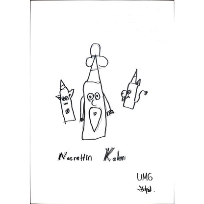Ufuk Mergen 29x21cm Orijinal Karikatür BOD01330