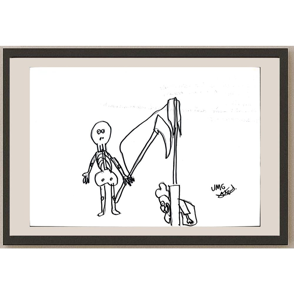 Ufuk Mergen 29x21cm Orijinal Karikatür BOD01331