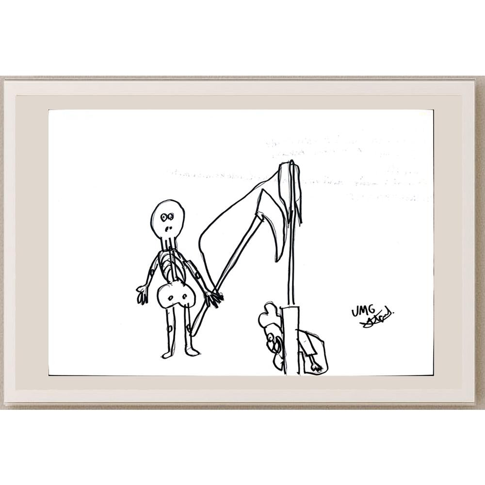 Ufuk Mergen 29x21cm Orijinal Karikatür BOD01331