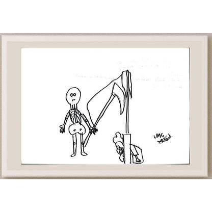 Ufuk Mergen 29x21cm Orijinal Karikatür BOD01331