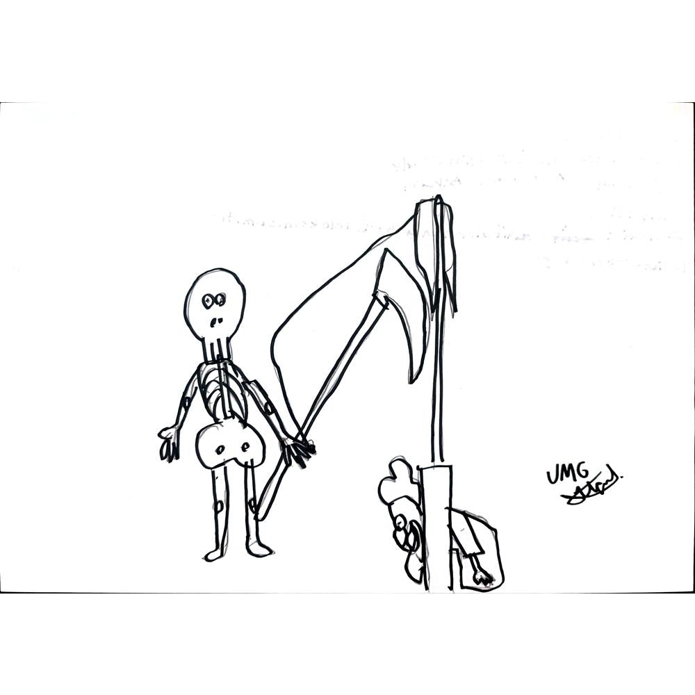 Ufuk Mergen 29x21cm Orijinal Karikatür BOD01331