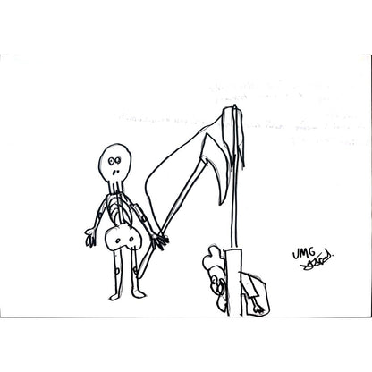Ufuk Mergen 29x21cm Orijinal Karikatür BOD01331