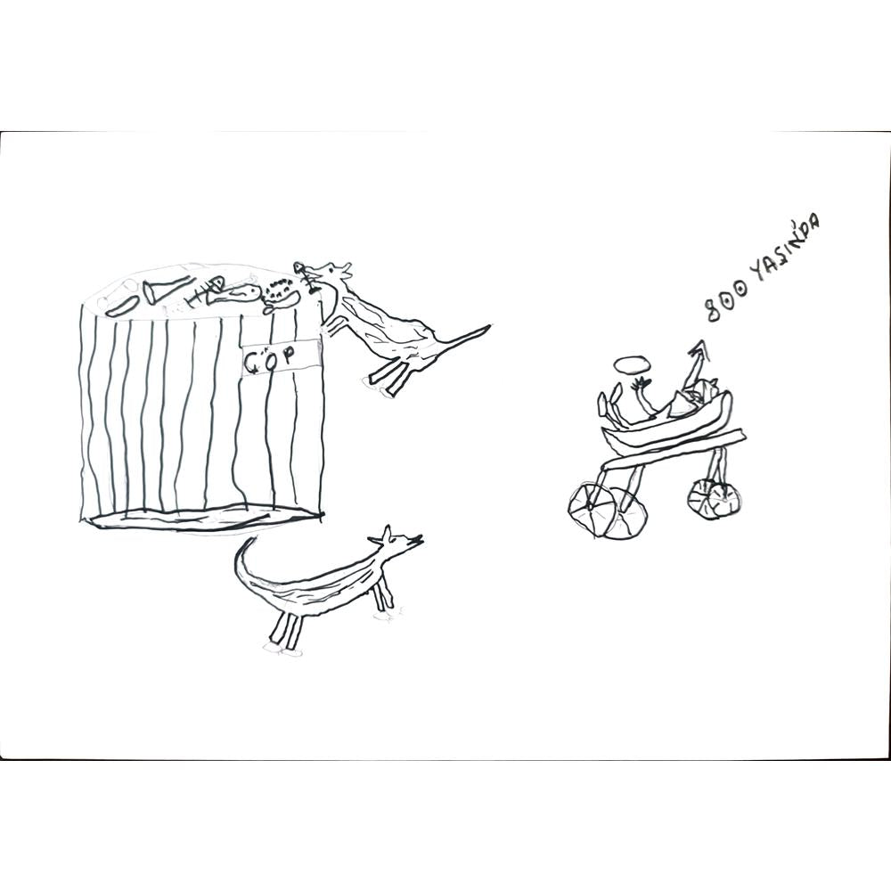 Hamza Yılmaz 29x21cm Orijinal Karikatür BOD01333