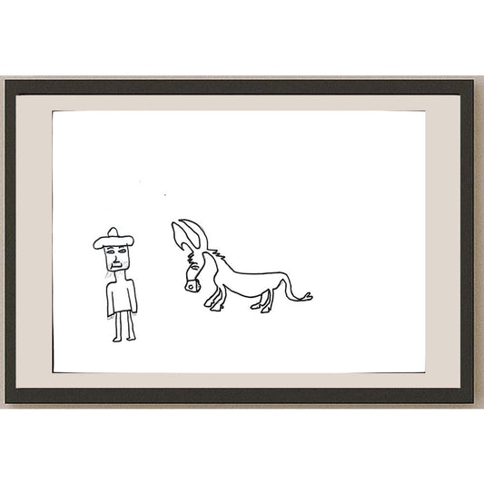 Gökhan Açık 29x21cm Orijinal Karikatür BOD01339