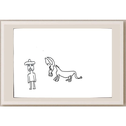 Gökhan Açık 29x21cm Orijinal Karikatür BOD01339