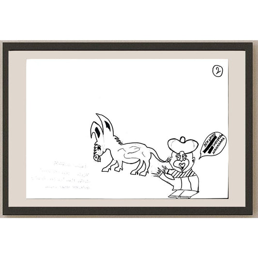 Rahime Altuntaş 29x21cm Orijinal Karikatür BOD01346