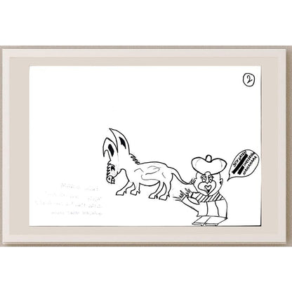 Rahime Altuntaş 29x21cm Orijinal Karikatür BOD01346