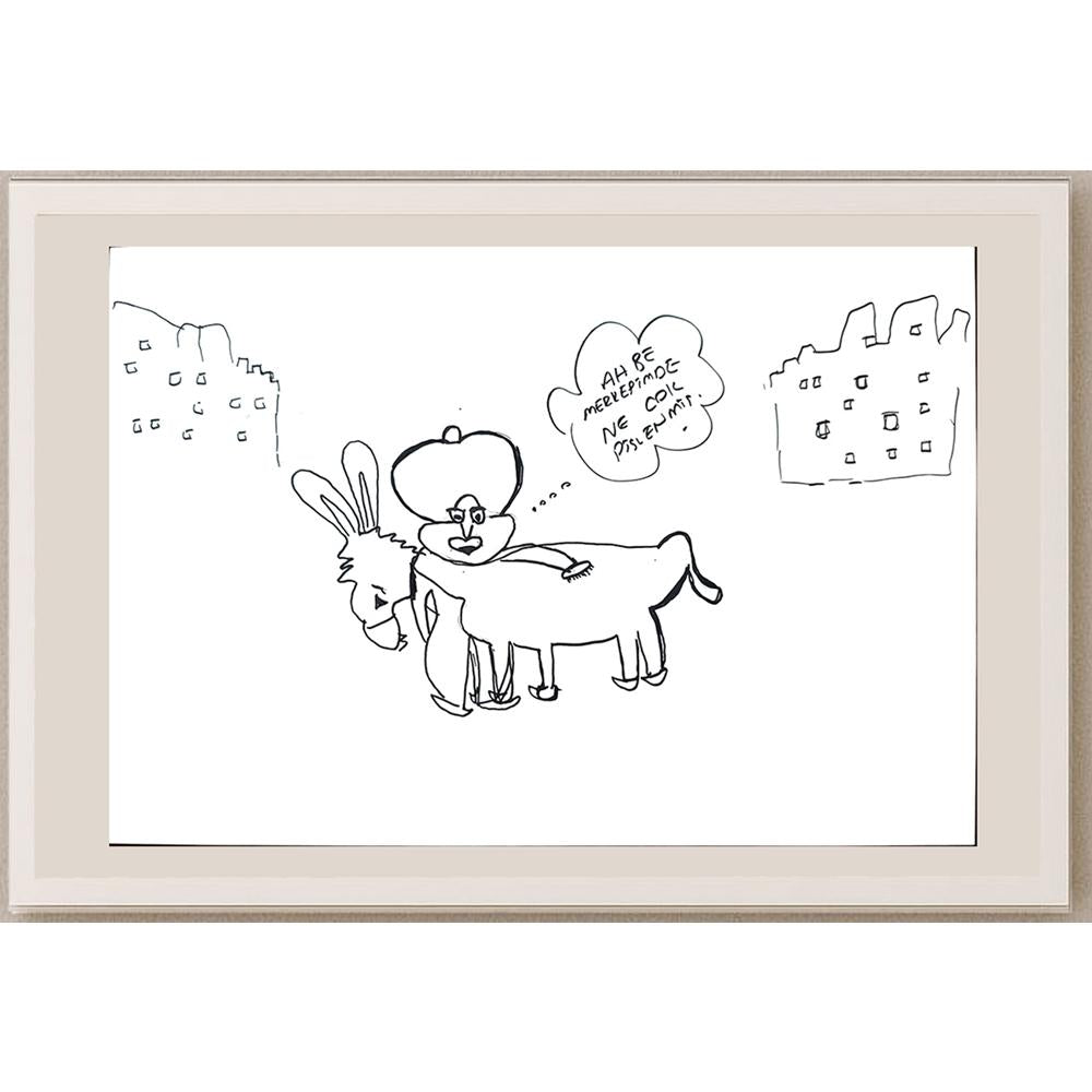 Büşra Aydoğdu 29x21cm Orijinal Karikatür BOD01349