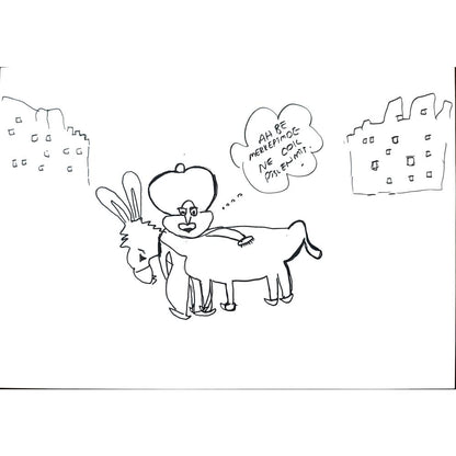 Büşra Aydoğdu 29x21cm Orijinal Karikatür BOD01349
