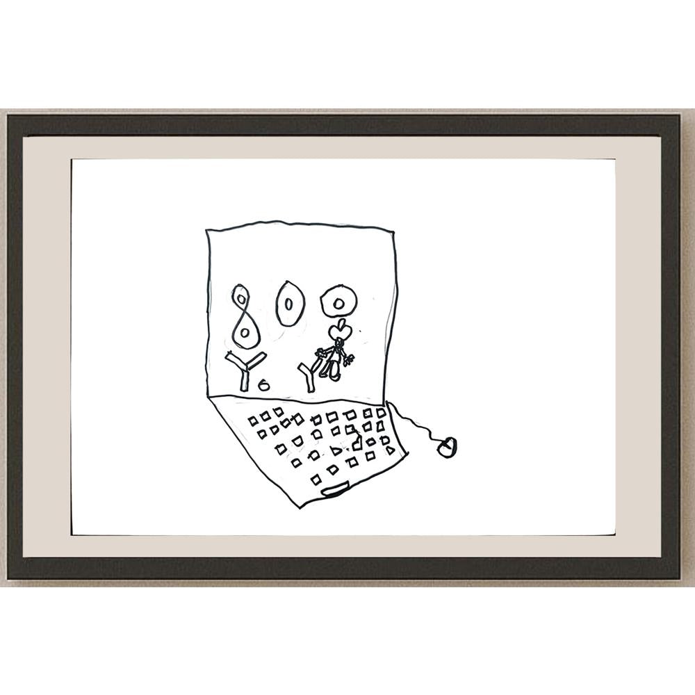Ömer Özbek 29x21cm Orijinal Karikatür BOD01356