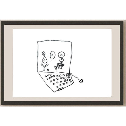 Ömer Özbek 29x21cm Orijinal Karikatür BOD01356
