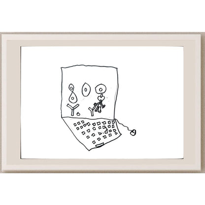 Ömer Özbek 29x21cm Orijinal Karikatür BOD01356