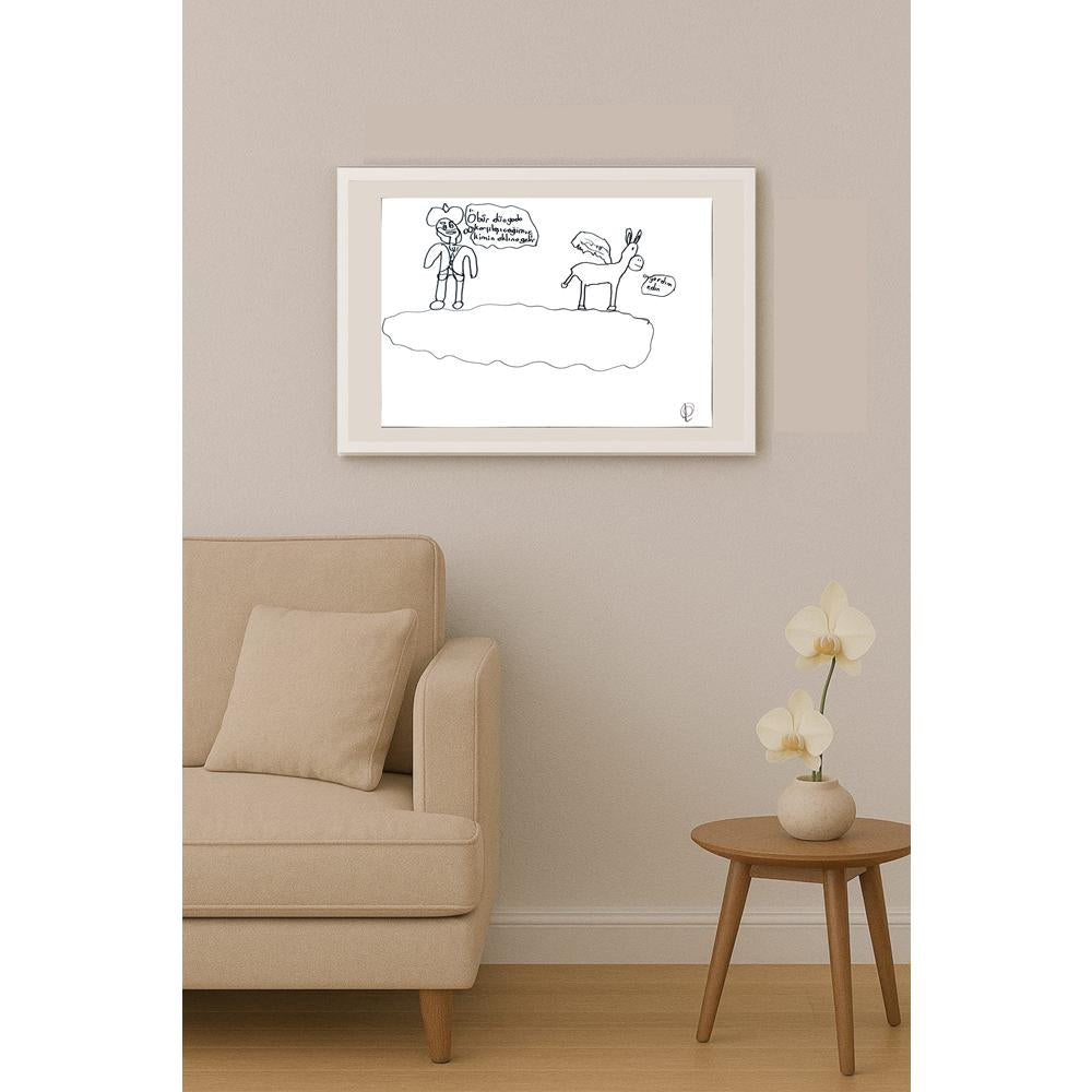 Artun Tanrıverdi 29x21cm Orijinal Karikatür BOD01362