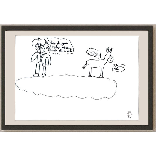 Artun Tanrıverdi 29x21cm Orijinal Karikatür BOD01362
