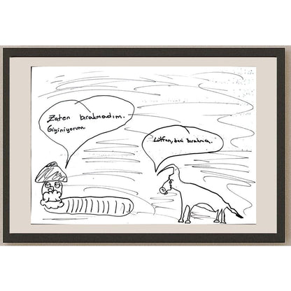 İdil Tomak 29x21cm Orijinal Karikatür BOD01364