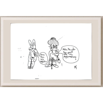 Ata Alp Gündoğdu 29x21cm Orijinal Karikatür BOD01367