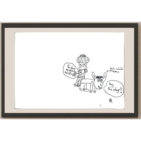 Ata Alp Gündoğdu 29x21cm Orijinal Karikatür BOD01368