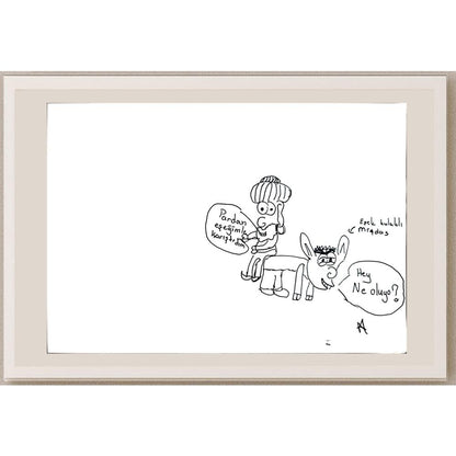 Ata Alp Gündoğdu 29x21cm Orijinal Karikatür BOD01368