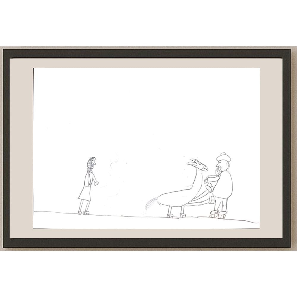 İdil Abanoz 29x21cm Orijinal Karikatür BOD01374