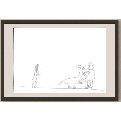 İdil Abanoz 29x21cm Orijinal Karikatür BOD01374