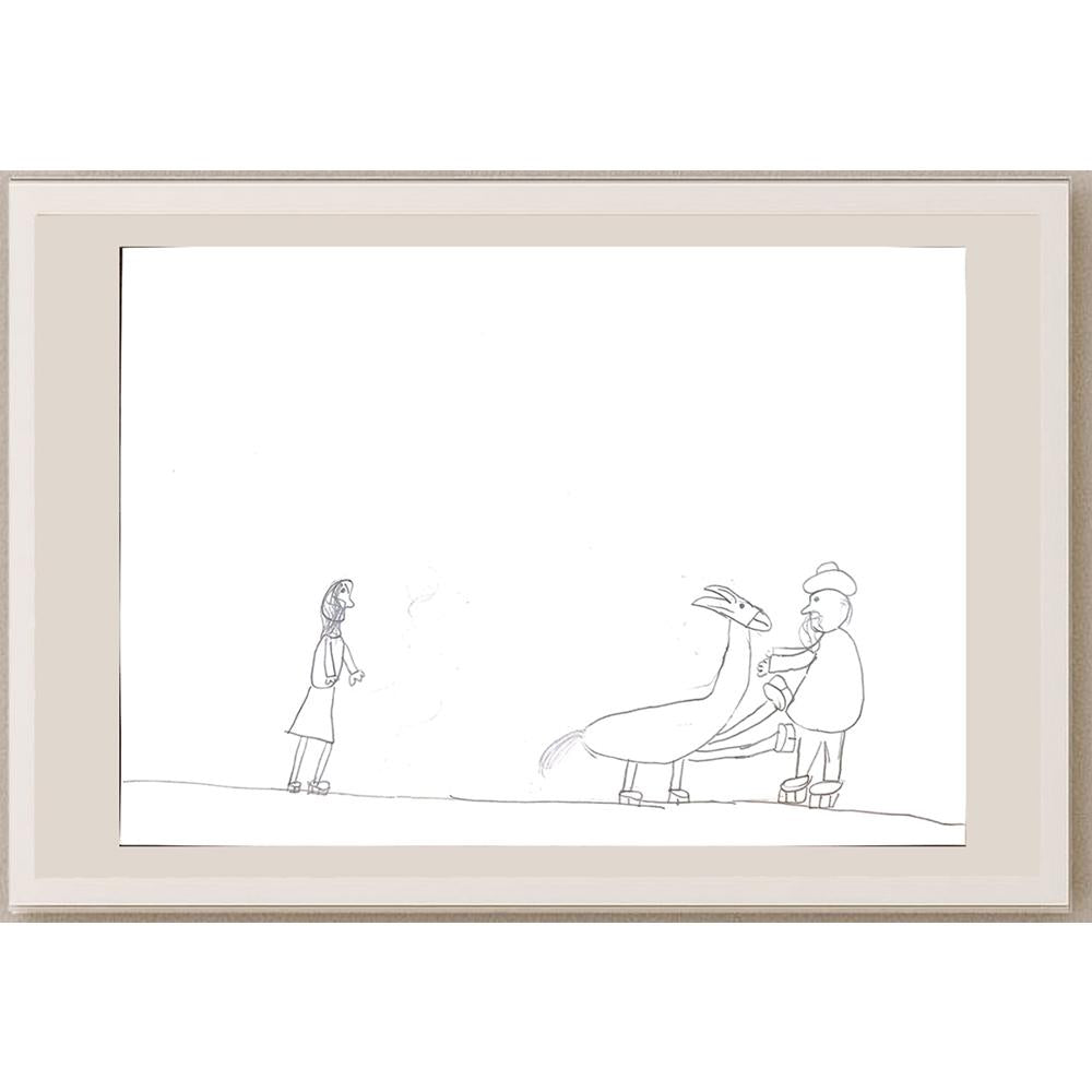 İdil Abanoz 29x21cm Orijinal Karikatür BOD01374