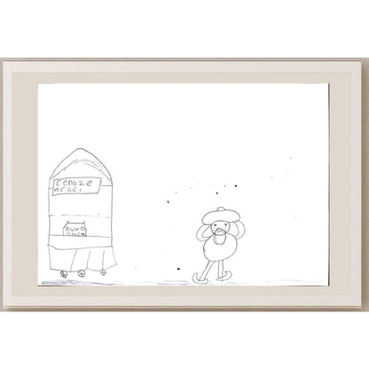 İdil Abanoz 29x21cm Orijinal Karikatür BOD01375
