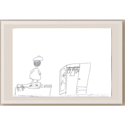 İdil Abanoz 29x21cm Orijinal Karikatür BOD01376