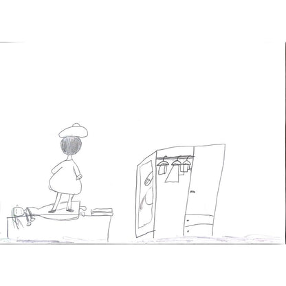 İdil Abanoz 29x21cm Orijinal Karikatür BOD01376