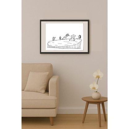 İdil Abanoz 29x21cm Orijinal Karikatür BOD01377