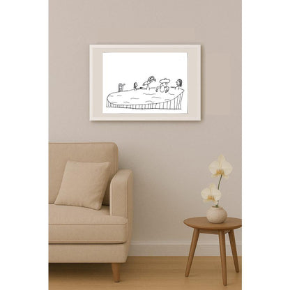 İdil Abanoz 29x21cm Orijinal Karikatür BOD01377