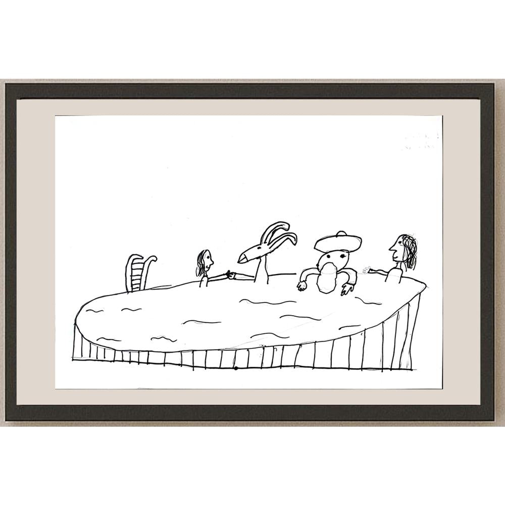 İdil Abanoz 29x21cm Orijinal Karikatür BOD01377