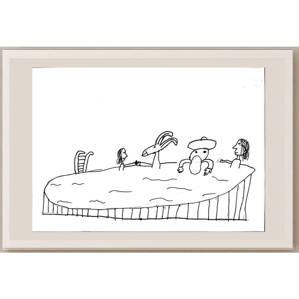 İdil Abanoz 29x21cm Orijinal Karikatür BOD01377