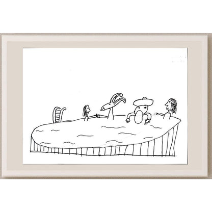 İdil Abanoz 29x21cm Orijinal Karikatür BOD01377