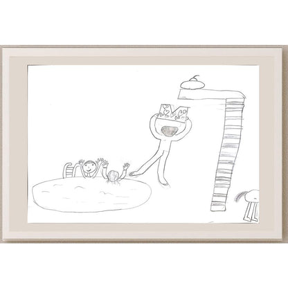 İdil Abanoz 29x21cm Orijinal Karikatür BOD01378