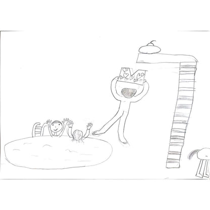 İdil Abanoz 29x21cm Orijinal Karikatür BOD01378
