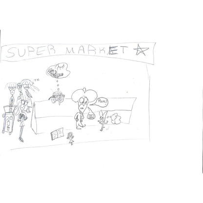 Defne Karamustafaoğulları 29x21cm Orijinal Karikatür BOD01379