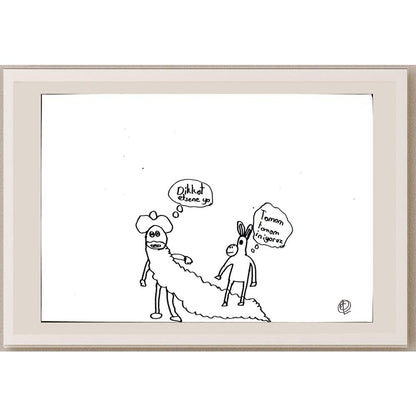 Artun Tanrıverdi 29x21cm Orijinal Karikatür BOD01381