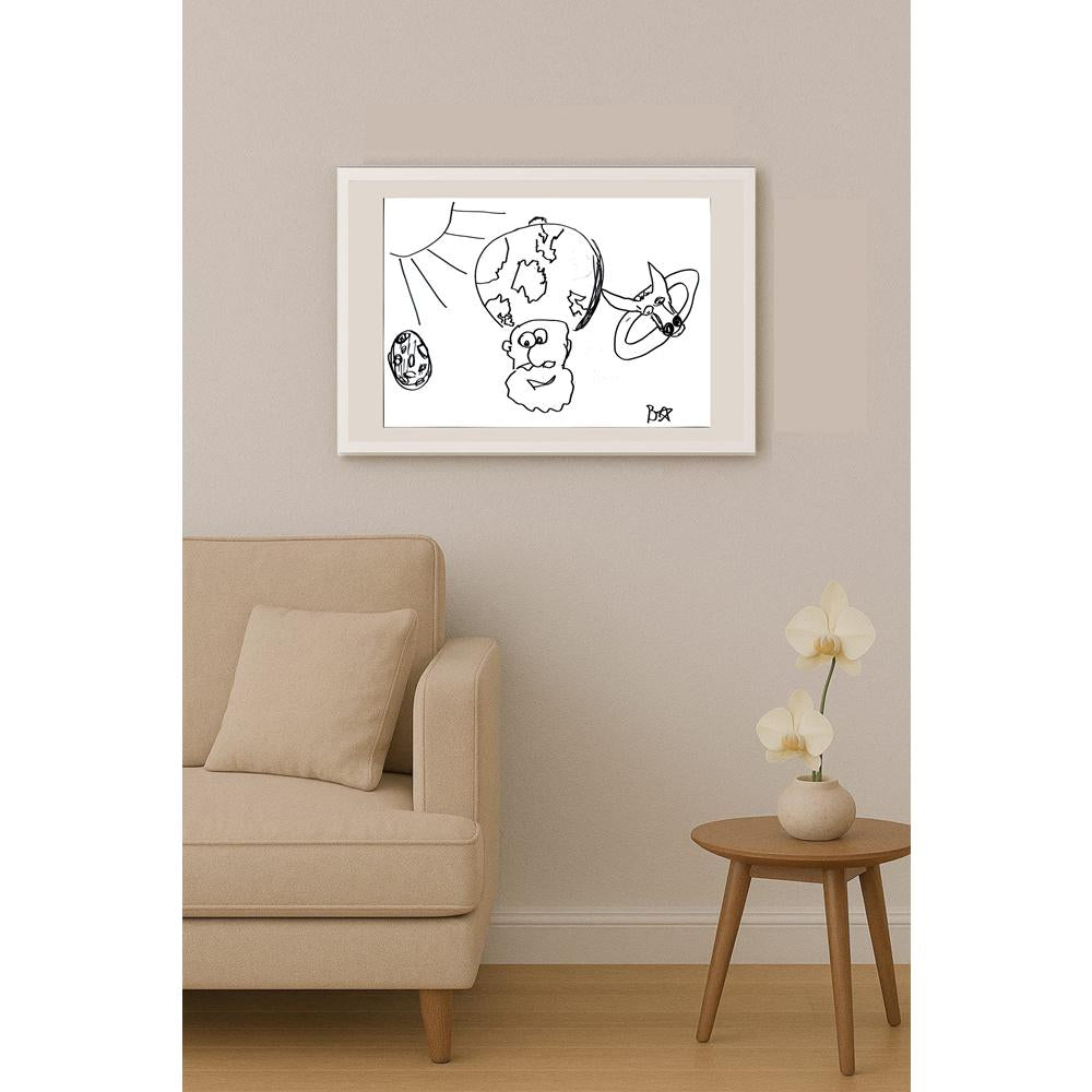 Batuhan Bezcioğlu 29x21cm Orijinal Karikatür BOD01382