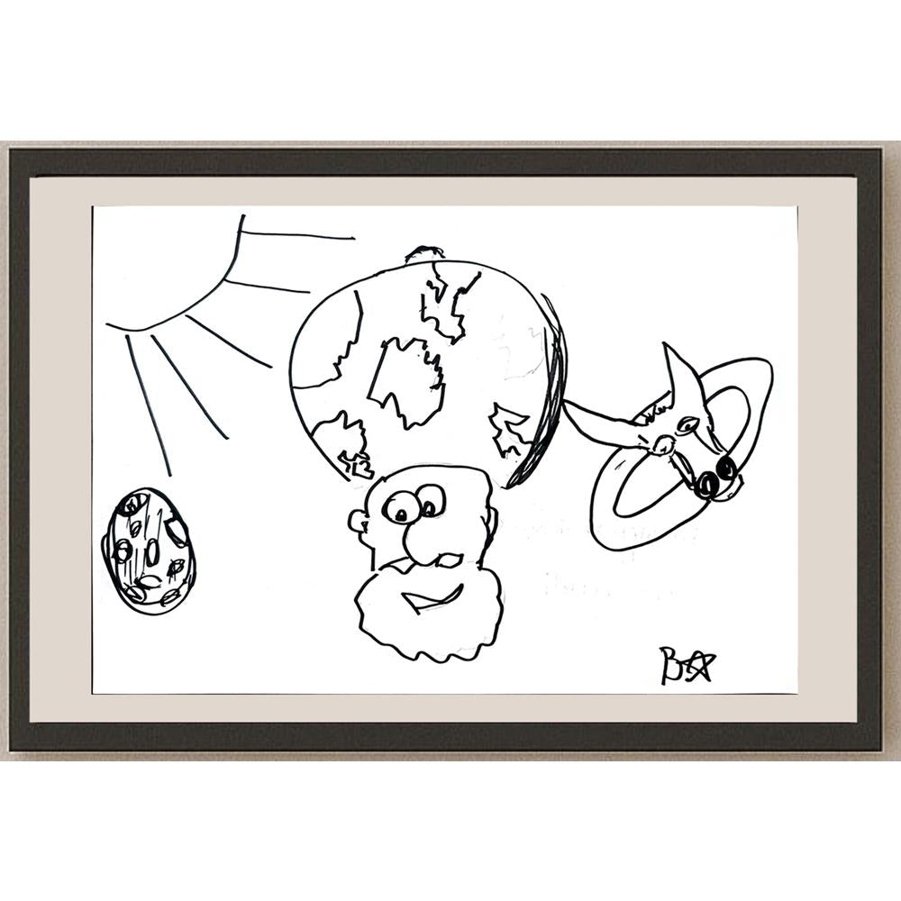 Batuhan Bezcioğlu 29x21cm Orijinal Karikatür BOD01382