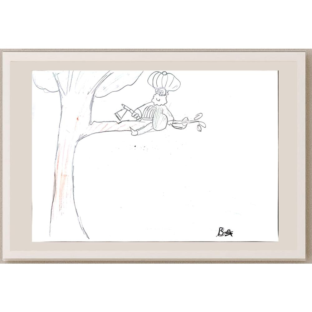 Batuhan Bezcioğlu 29x21cm Orijinal Karikatür BOD01385