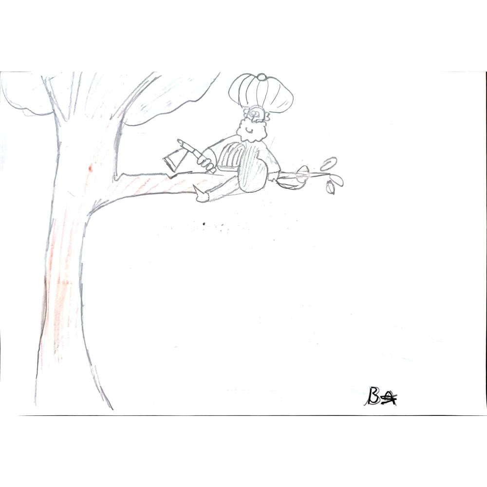 Batuhan Bezcioğlu 29x21cm Orijinal Karikatür BOD01385