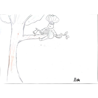 Batuhan Bezcioğlu 29x21cm Orijinal Karikatür BOD01385