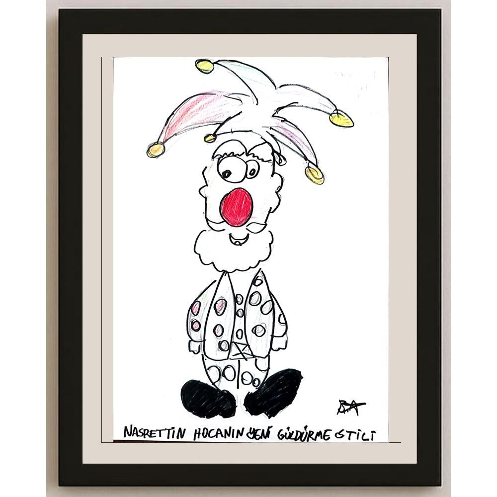 Batuhan Bezcioğlu 29x21cm Orijinal Karikatür BOD01387