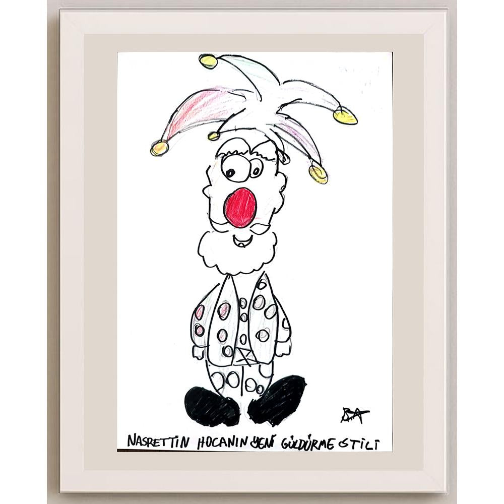 Batuhan Bezcioğlu 29x21cm Orijinal Karikatür BOD01387